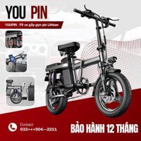 Xe đạp điện gấp gọn, xe đạp trợ lực YOUPIN - F9 pin Lithium động cơ 400w- Bảo hành 2 năm