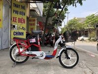 Xe Đạp Điện Hkbike Đỏ Trắng Plus Cũ