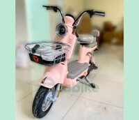 XE ĐẠP ĐIỆN MÀU HỒNG