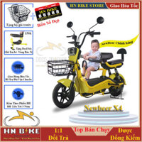 Xe Đạp Điện New Beer X4, Mẫu xe điện phù hợp mọi lứa tuổi, Động cơ lớn 500w, + Tặng bộ giỏ trước và biển số đẹp