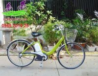 Xe đạp điện Nhật bãi Panasonic xanh cốm