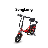 Xe đạp điện trợ lực SongLang bỏ cốp tiện lợi. Xe điện gấp gọn nhẹ pin Lithium động cơ 400w. Bảo hành 12 tháng
