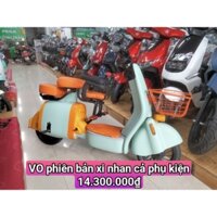 Xe đạp điện VO icute Hotgirl phiên bản mới có đèn còi xi nhan bình 48v15ah tặng phụ kiện xediencamau 0916382348