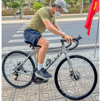 Xe đạp đua khung nhôm CALLI R2.0  (Tặng đèn còi + chắn bùn +bình nước+ giá đỡ+ lục giác)