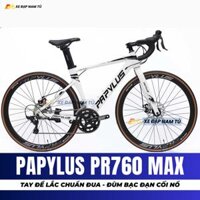XE ĐẠP ĐUA PAPYLUS PR760 MAX TAY ĐỀ LẮC CHUẨN XE ĐUA, ĐÙM BẠC ĐẠN CỐI NỔ