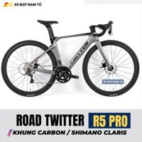 Xe đạp đua Twitter R5 Pro 2026, Khung carbon, Group Shimano Claris 2x8