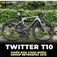 XE ĐẠP ĐUA TWITTER T10 [2026] CARBON, GROUP RETROSPEC 2X12, VÀNH NHÔM