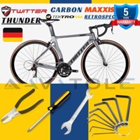 Xe đạp đua Twitter Thunder C, Khung sườn Carbon Nano ( EPS Technology ) size 46 - 48, Retrospec 22speed, Màu đen ghi