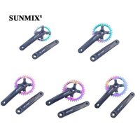 Xe Đạp Đường Bộ Crankset Tròn Đầy Màu Sắc Chainring 7 / 8 / 9 / 10 / 11 / 12 Côn Crankset Crankset