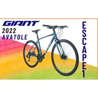 Xe đạp đường trường 2022 Giant Escape 1, Khung sườn Giant 700C Aluxx, Bộ group Shimano Tourney, Màu trắng xanh dương