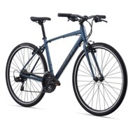 Xe đạp đường trường Giant Escape 3-2021, Khung sườn hợp kim nhôm ALUXX, Bộ group Shimano Tourney 21 speed, Màu xanh dươn