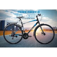 Xe đạp đường trường TrinX Free 2.0 Khung sườn hợp kim nhôm Alloy 700Cx470 Bộ truyền động Shimano 24 Tốc Độ Màu Dương Đen