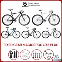 Xe đạp Fixed Gear Magicbros CX5 PLUS khung nhôm kèm phanh phụ