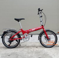 Xe đạp gấp CATANI có đề 20 inch – Đỏ