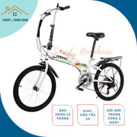 Xe đạp gấp gọn SENBEI 20 icnh 6 tốc độ khung thép cacbon cao cấp Smart_Homehome VAN08
