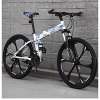 xe đạp gấp lauxjack. 26 inch 21 tốc độ giảm xóc xe đạp phanh đĩa xe đạp sinh viên xe đạp leo núi