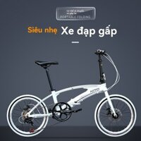 Xe đạp gấp siêu nhẹ HITO mới 20inch cho người lớn, phanh đĩa di động, tốc độ điều chỉnh, xe đạp đi lại unisex