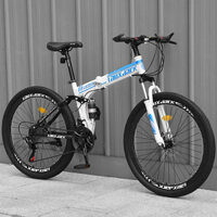 Xe Đạp Gấp The Thao, Địa hình Sườn Đơn Nhún vận tốc 21, 24inch Bánh tăm bảng to viền chữ Cao cấp (Hàng, Giá Tận Xưởng)