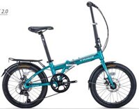 Xe Đạp Gấp Trinx Life 2.0 Sườn Nhôm – Xanh