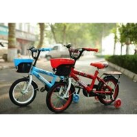 Xe đạp JINBAO JINHU cho bé trai từ 2 - 7 tuổi chắc chắn hai màu xanh đỏ nguyên thùng chưa ráp
