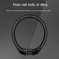 Xe Đạp Khóa Mini Chống Trộm Di Động Pin Điện Xe Máy Khóa Mật Khẩu Cố Định Xe Đạp Khóa Vòng