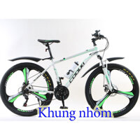 xe đạp khung nhôm địa hình thể thao dã ngoại ngoài trời Coolki nhôm 27 icnh 21 tốc độ dành cho người 1,45- 1,9m
