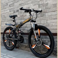 Xe Đạp Leo Núi Gấp Cho Nam Xe Đạp Địa Hình Giảm Xóc Đôi 24 Inch Thanh Thiếu Niên Nữ Nam Học Sinh Người Lớn
