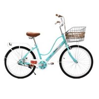 Xe Đạp Mini AIMA Royal 2426 inch 2 màu Thông Dụng , Thời Trang - xanh - 24inch