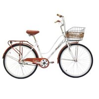 Xe Đạp Mini AIMA Royal 2426 inch 2 màu Thông Dụng , Thời Trang - trắng  - 26inch