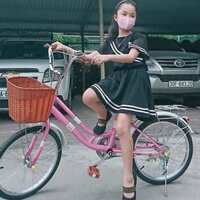 Xe đạp Mini Bé Gái Hàng Trung Liên Doanh Việt Nhật 20 , 22 , 24 inches hàng Cao cấp( Hàng gửi nguyên hộp chưa lắp giáp )