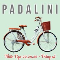 Xe Đạp Mini Nữ PADALINI Thiên Nga Vành Gió Cao Cấp Size 20 - 24 - 26 Inch Mẫu Mới Siêu Đẹp bền