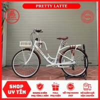 Xe Đạp Mini Thể Thao Pretty Latte | Khung Nhôm, Groupset Shimano 7 Speed