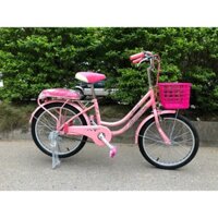 Xe đạp mini trẻ em xe bé gái Size 20 inch hàng việt nam phù hợp cho từ 7 đến 10 tuổi đi