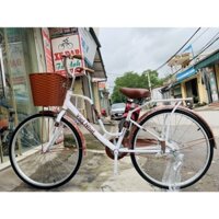 Xe đạp mini Việt Nhật Latte mẫu mới nhất, tặng kèm bình nước siêu xinh