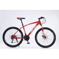Xe đạp ngoài trời Laux Jack 26inch, 21 tốc độ,có giảm sốc, kèm chắn bùn, còi, đèn phản quang, bánh