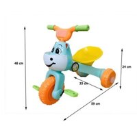 XE ĐẠP NHỰA 3 BÁNH HÌNH CON BÒ CHO BÉ