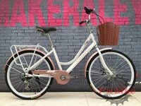 Xe đạp nữ Makefee khung hợp kim thép carbon nhẹ phanh cơ đĩa Bolids líp 7 tầng củ đề Shimano TY21 (Nhiều Màu)