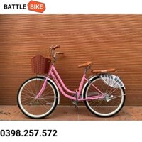 XE ĐẠP NỮ MINGDI BÁNH 26 INCH KÈM GIỎ XE