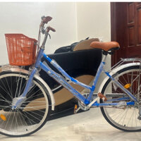 Xe đạp nữ Mini mầu xanh  New 26 ính mẫu mới 2024