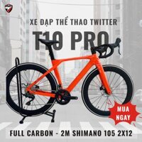 Xe đạp Road Twitter T10 Pro Max Shimano 105 Full Carbon màu cam