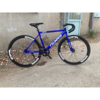 Xe Đạp Single Speed (Đạp Lùi Là Phanh) Khung Xanh Dương - Bánh Đen