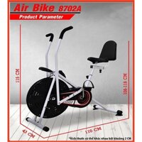 Xe đạp tập thể dục Air Bike có tựa lưng mẫu 2020[ Tặng 01 lắc eo cao câp, Bh 12 tháng]