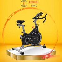 Xe đạp tập thể dục spining Airbike Sport - Hàng chính hãng - MK332 đen bạc