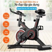 Xe đạp tập thể dục tập gym tại nhà Queen Sport X9 tặng má phanh đo nhịp tim đồng hồ giá đỡ nhựa ipad