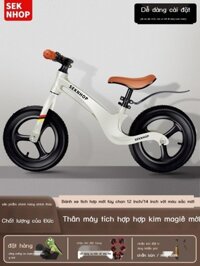 Xe đạp thăng bằng trẻ em, xe đạp hai bánh không có bàn đạp, xe trượt cho bé 2-8 tuổi, khung hợp kim