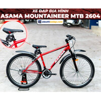 Xe đạp thể thao ASAMA Mountaineer MTB 26-04 (Tặng đèn+giábình nước+ dầu tra xích) MTB 2604