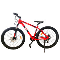 Xe đạp thể thao khung nhôm 27,5 21 speed  - đỏ đen