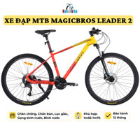 Xe đạp thể thao MTB MAGICBROS LEADER 2 khung nhôm không mối hàn, phanh dầu, Group Shimano chính hãng