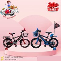 Xe đạp thể thao trẻ em JINBAO có giỏ và gác baga và mũ lá cờ size 12-20inch cho bé 3 tuổi đến 15 tuổi
