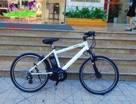 Xe đạp thể thao trợ lực Nhật bãi Panasonic Hurryer 2015 phiên bản trắng